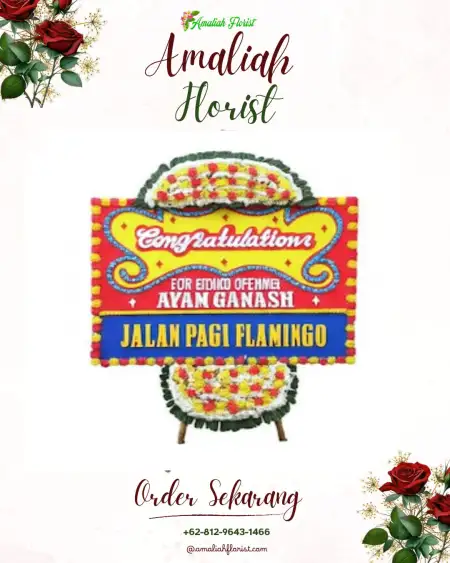 Sewa Papan Bunga Batu Majang